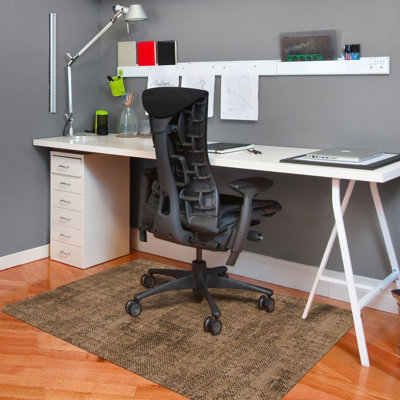 In Distress 35 in. x 47 in. 9 to 5 Desk Chair Mat