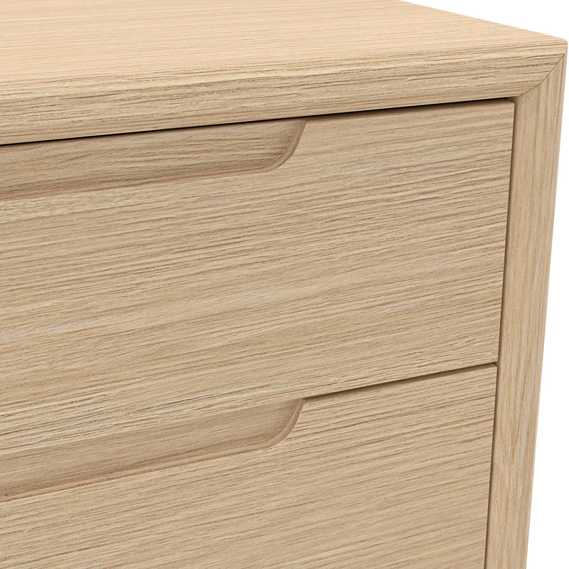 Table de chevet Rise, Chêne clair