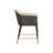 19'' H Faux Leather Upholstered Metal Armchair
