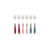Green/Beige/Burgundy Red