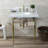 Kingston Brass Habsburg 30-Inch Carrara Marble Console Sink with Brass Legs (8-Inch, 3-Hole)-78574854