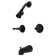 Diverter Tub and Shower Faucet with Modern Lever Handles
