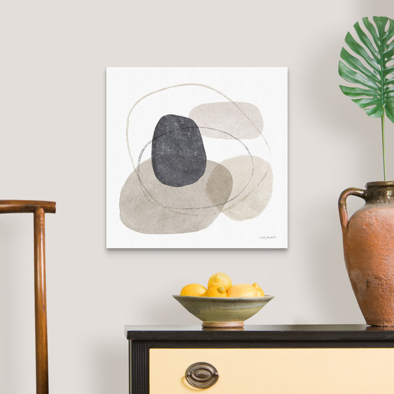 «Think Neutral 10» par Lisa Audit - Peinture sur toile, Toile tendue, H 20 po x l 20 po, Sans cadre