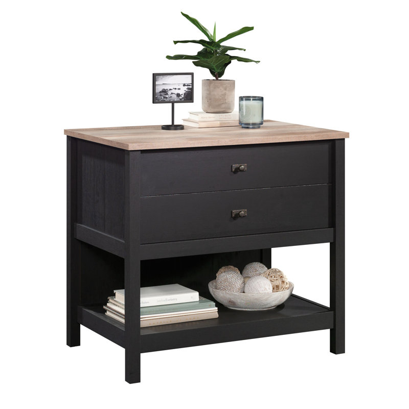 Armoire d'appoint Aieshia, Black/Brown