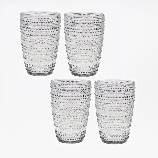 All Purpose Highball water Glasses, Clear Tall Drinking Glasses Beverage  Cups Drinking Cooler Glassware for Home Office - 11.6/13.5oz