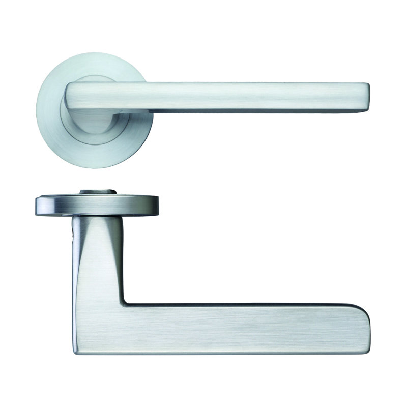 Venice Latch Door Handle, Satin Chrome