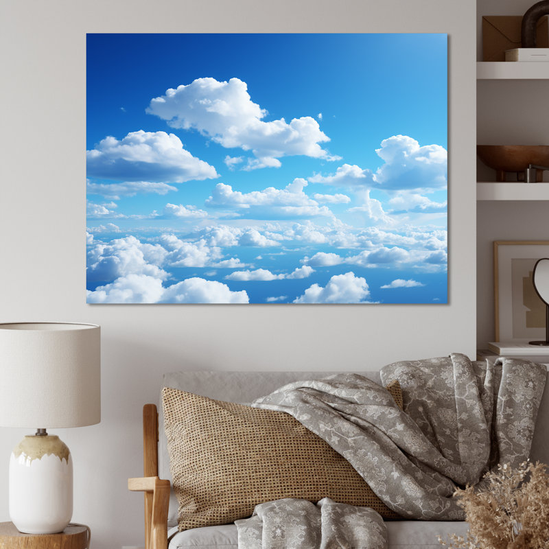 Sky Paradise Horizon III - Sky Wall Art, Wrapped Canvas, 16" H x 32" W x 1" D