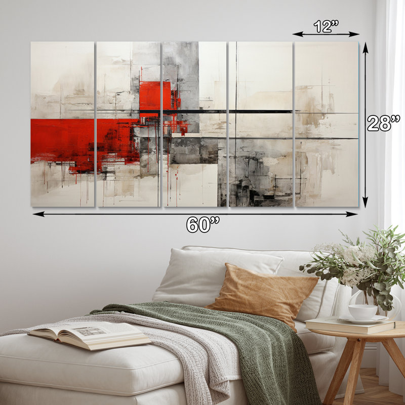 Abstract Architectures I - 5 impressions sur toile tendue