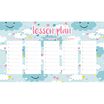 Magnetic Lesson Plan Happy Clouds