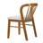 Mid-Century Modern Rubberwood Dining Chair with Upholstered Seat-125098511