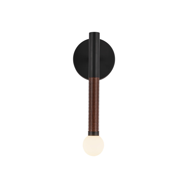 Serville 14-In Wall/Vanity Light, Noir