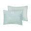 Cotton Embroidered Bedding Sets Aqua Coastal Style King Size
