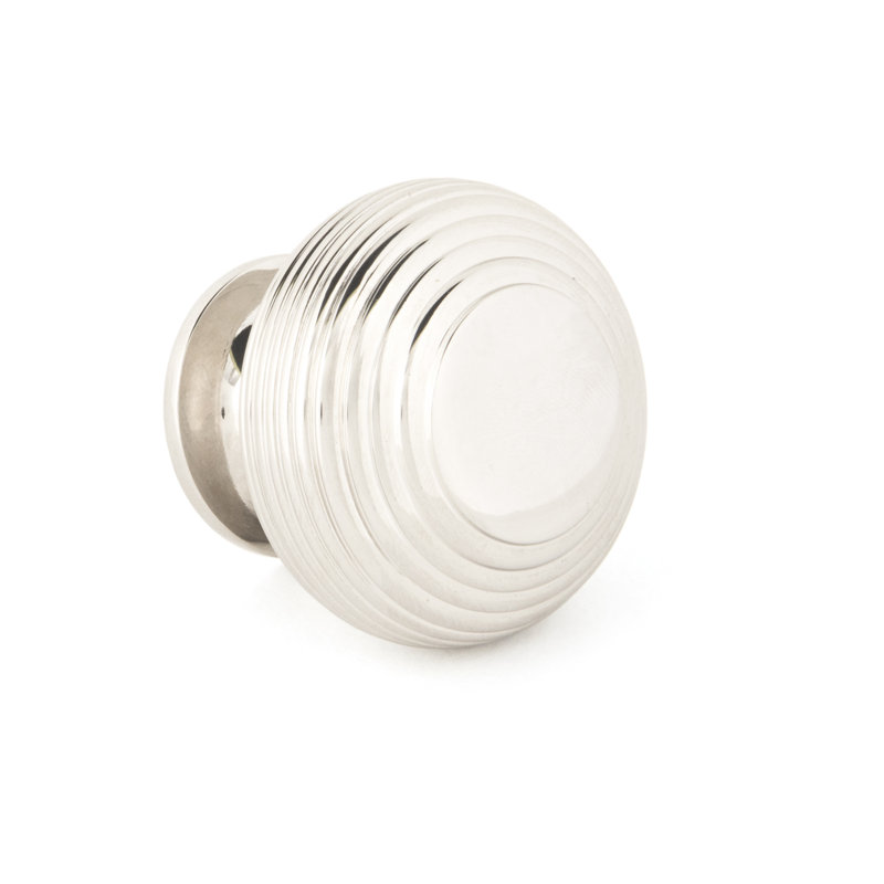 Beehive Cabinet Mushroom Knob, Polished Nickel