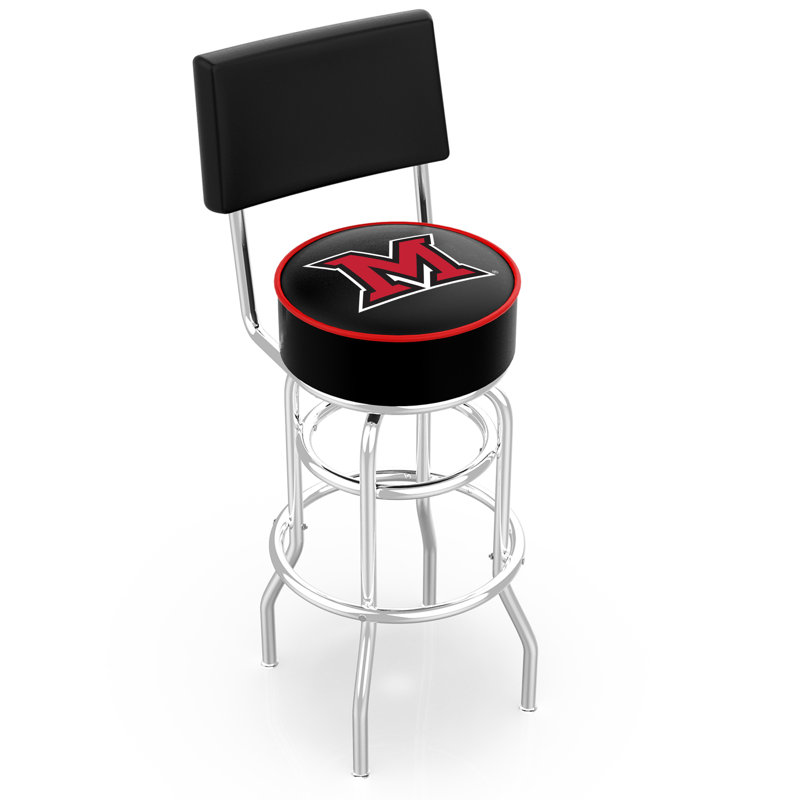 NCAA 30" Swivel Bar Stool, Miami University