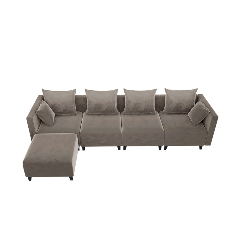 Canapé modulaire de 118,08 po Jerrisha
