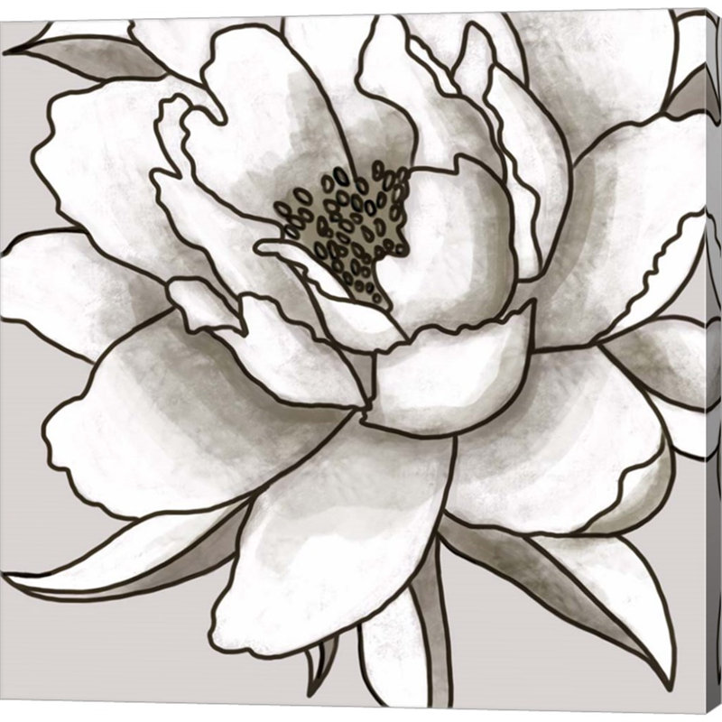 Peony I par Elizabeth Tyndall, art mural sur toile