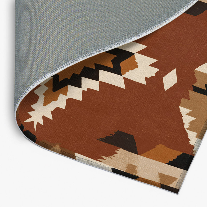 Clay Horizons Indoor And Outdoor Area Rug, Rectangle 4' x 6'