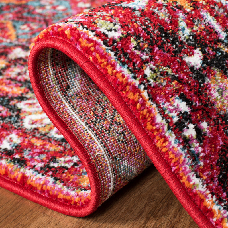 Mcconnell Vintage Hamadan Performance Oriental Rug, Square 3'