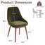Padded Dining Chair with Wooden Legs Comfortable Upholstered Side Chair with Backrest & Sturdy Construction Modern Kitchen Chair for Dining Room, Living Room, Kitchen-1876769966