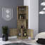 Armoire de bar colorée avec rangement pour bouteilles organisé 2 tablettes 8 po pour la vie moderne-838224650