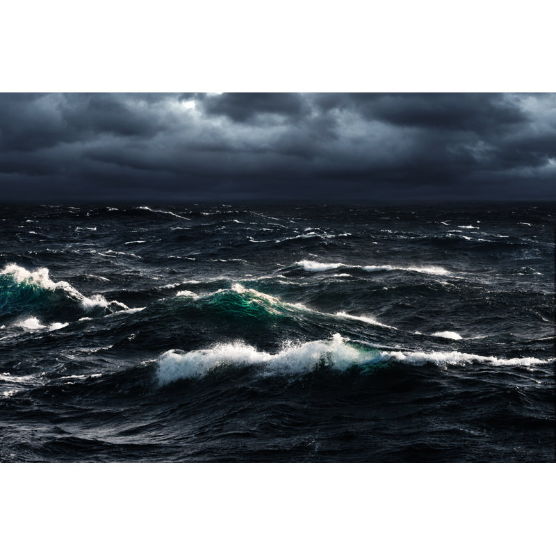 Waves - Wrapped Canvas Print, 81cm H x 122cm W x 3.8cm D