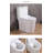 Yingze 1.6 GPF Round Compact One-Piece Toilet 23 inches Depth (Seat Included)