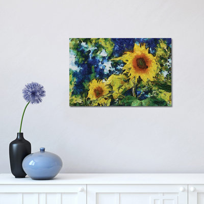 Sunflowers 1 Piece Wrapped Canvas Painting
