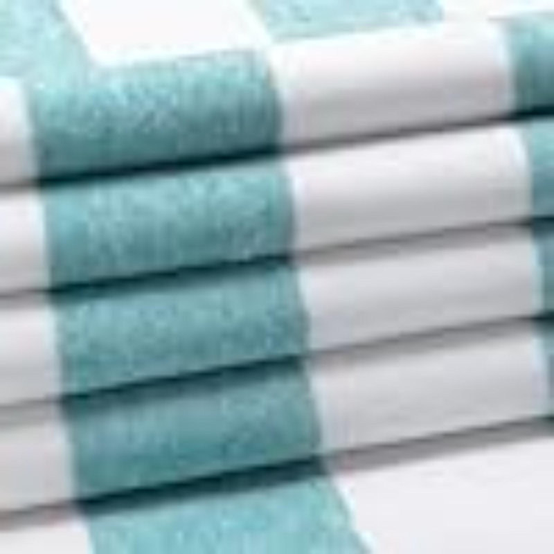 Serviette de plage surdimensionnée en coton - Grande serviette de piscine 70 x 35 pouces, serviette de bain à rayures à séchage rapide