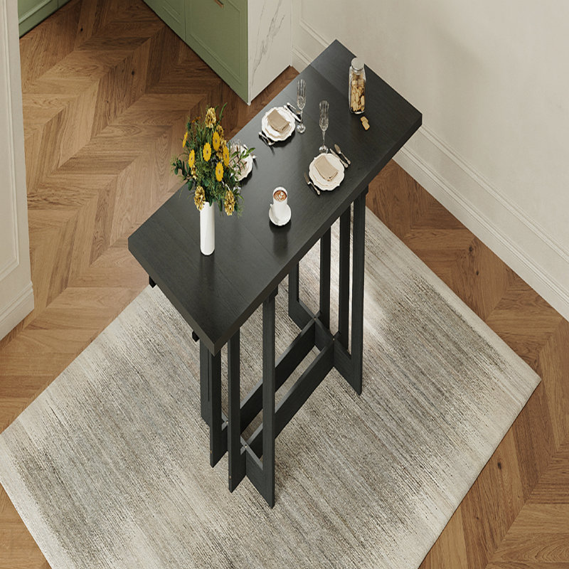 Table de salle à manger extensible Rustic, Gris