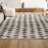Taos Moroccan Triangle Geometric Cream/Gray Rug-765134149