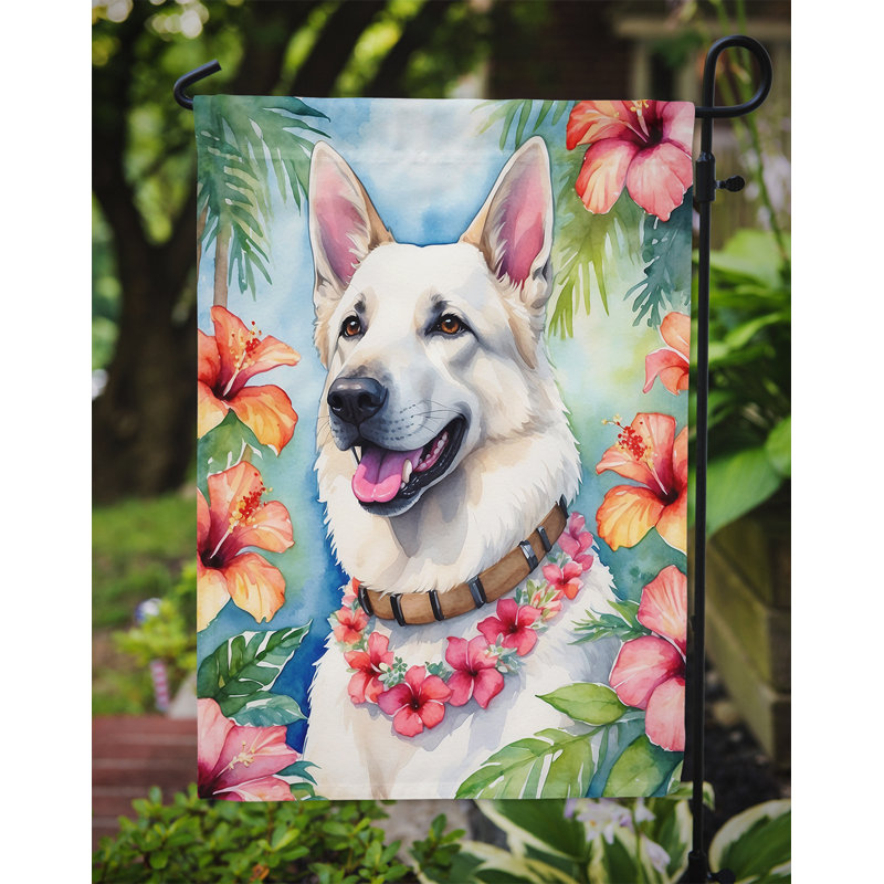 Drapeau de jardin en polyester double face H 15,5 po x l 11,25 po