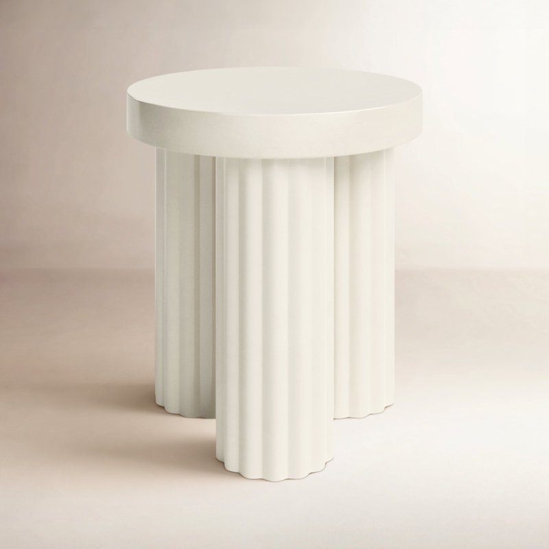 Table de bout Rhodes, Crème, crème
