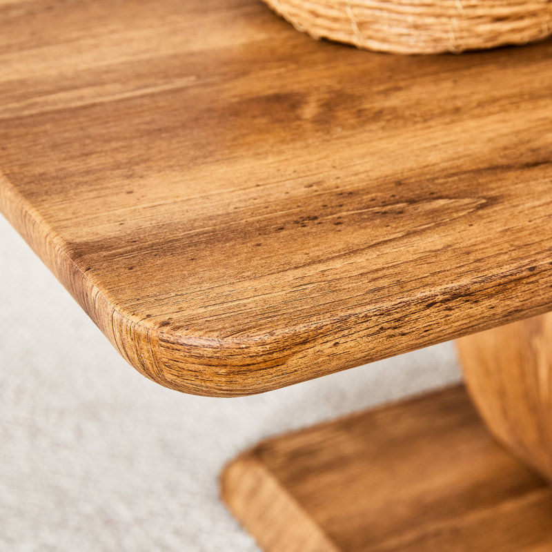 Table basse rectangulaire au look moderne et luxueux, 47 po x 25,6 po x 18 po, pour différentes pièces, bureau en bois simple et facile à nettoyer - salle à manger polyvalente, support pour différentes pièces 47 po x 25,6 po x 18 po