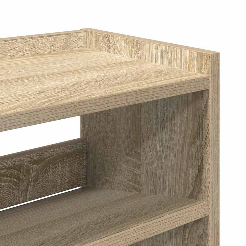 12 Pair Shoe Rack, Sonoma Oak