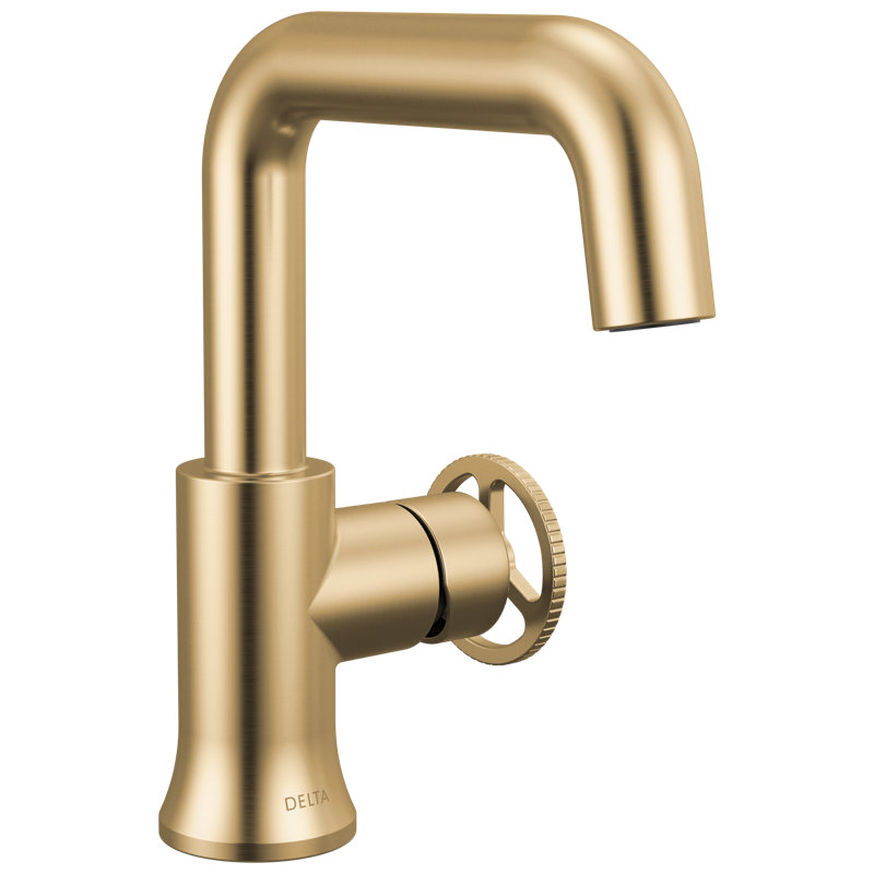 Single Handle Bathroom Faucet, Champagne Bronze