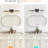 4- Wall Sconce With Crystal, Black Iron Finish, Retro Bathroom & Vanity Counter , High Brightness, Easy Installation Vintage Fixture, Clear Crystal , Matte + Golden, Corridor, Energy Saving, Simple