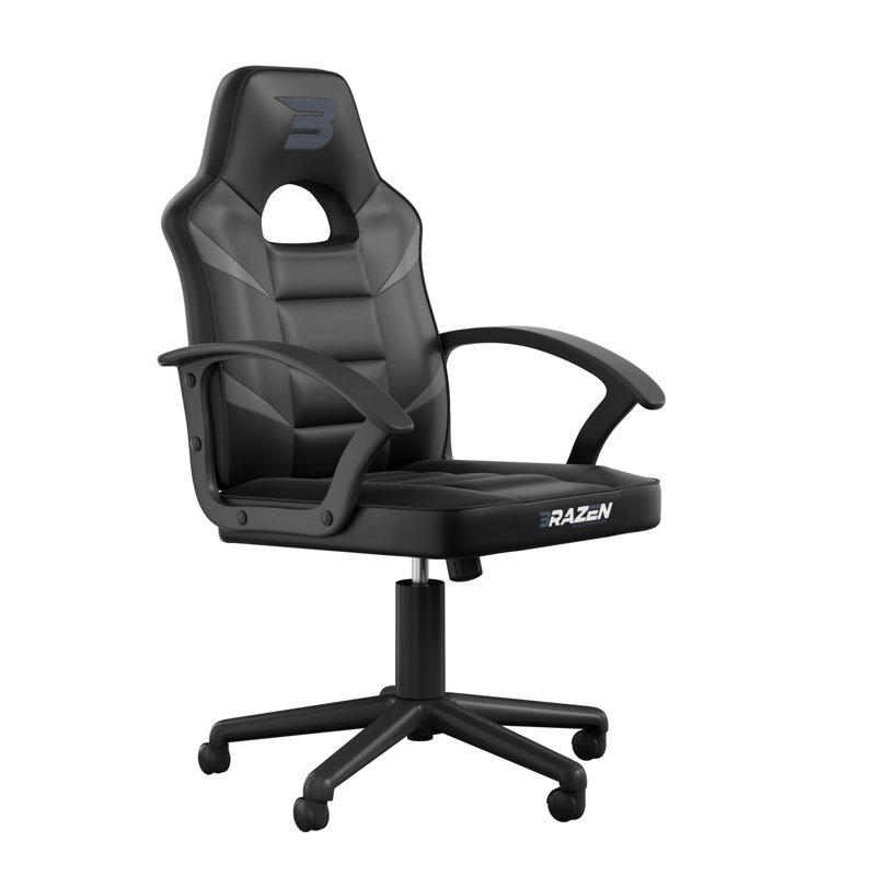 BraZen Valor Mid Back PC Gaming Chair, Black