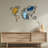 Elegant Decorative Metal Wall Accessory, 39.4 x 25.4 inches | Durable Metal (Thickness: 0.05 inches) & Wood (Thickness: 0.12 inches) | Perfect for Home Décor, Living Room, or Office | Stylish and Functional Design