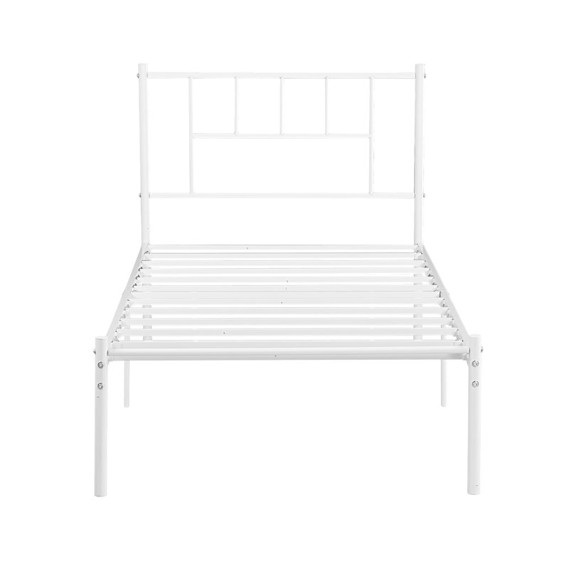 Lit plateforme simple, Blanc
