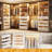 Closet System with Drawers and Hanging Rods-561467112