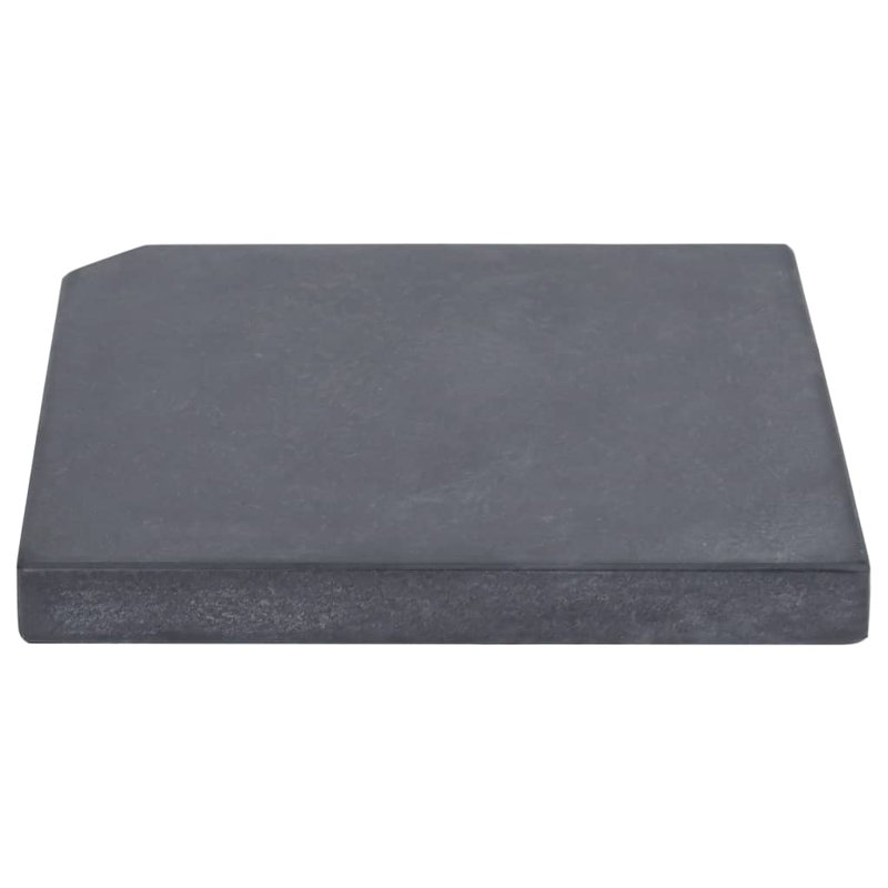 Base de parasol autoportante en granite, 55.1 lbs., Black