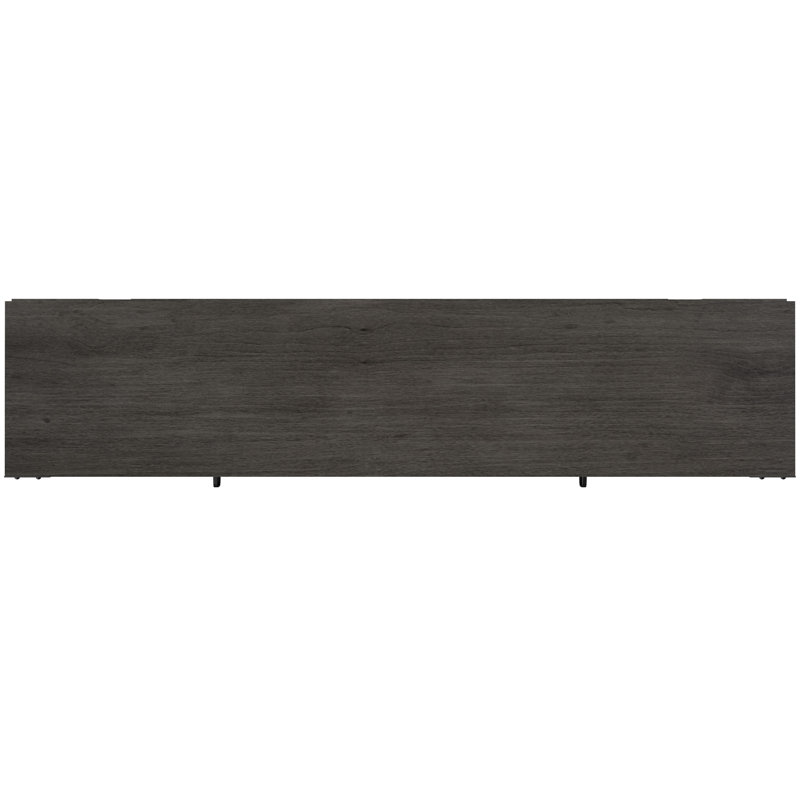 Guadalupe Unfinished TV Stand, Weathered Gray