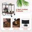 Akilesh Metal Bar Cart