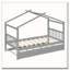 Lit en bois avec lit gigogne simple-121788099