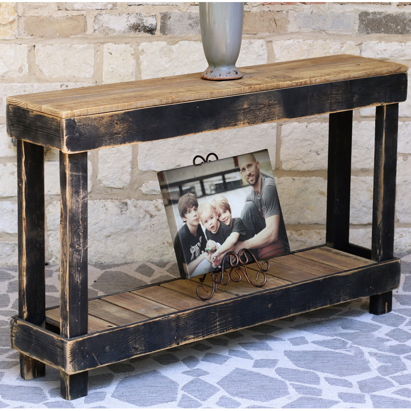Wickersham 46'' Solid Wood Top Console Table