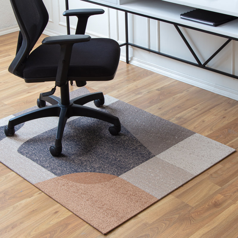 Jasper Multicolor 36" x 48" Anti-Slip Rugged Chair Mat