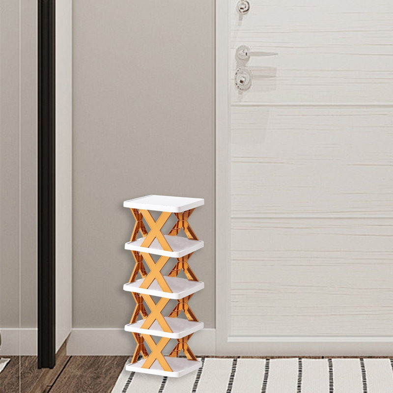 Petite tablette multi-couches en plastique, Orange