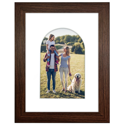 Picture Frame With Arch-Shaped Mat - Ideal For Any Room, Living Rooms, Dorm Room