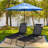 Malone Outdoor Metal Chaise Lounge-1039141558