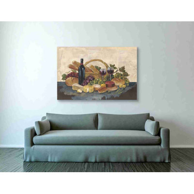 «Tuscan Evening Wine» par Silvia Vassileva, art mural sur toile